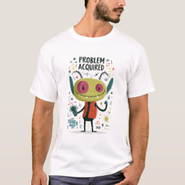 問題ゲット面白カオスエイリアンキャラクター Tシャツ