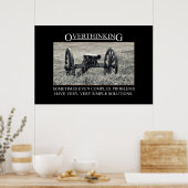 問題ストップの解決を考え過ぎる[XL] ポスター (キッチン)