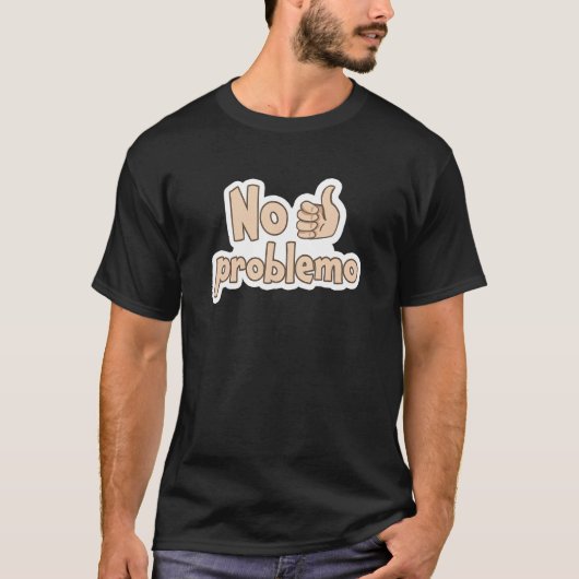 問題スペインのない Tシャツ (正面)
