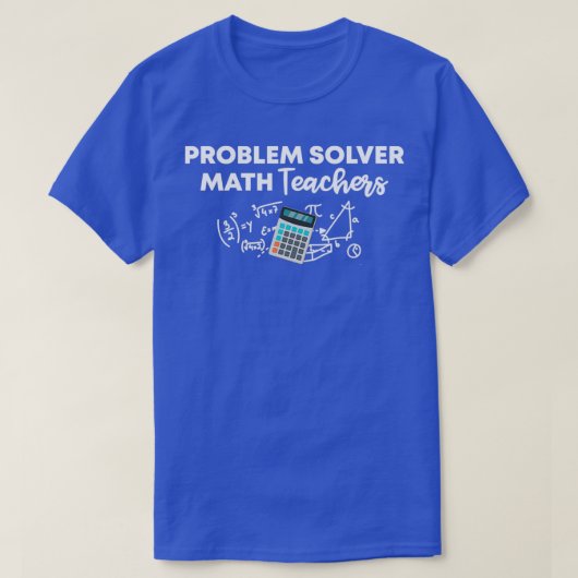 問題ソルバー数学先生おもしろいギフトMath T Tシャツ (デザイン正面)