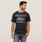 問題ソルバー数学先生数学 Tシャツ (正面フル)