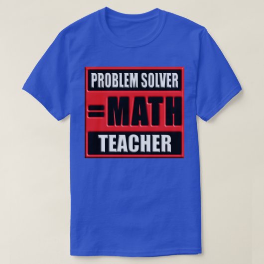 問題ソルバー計算先生 Tシャツ (デザイン正面)
