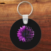 問題ハイマーパープルハイマー認識度4 キーホルダー (正面)