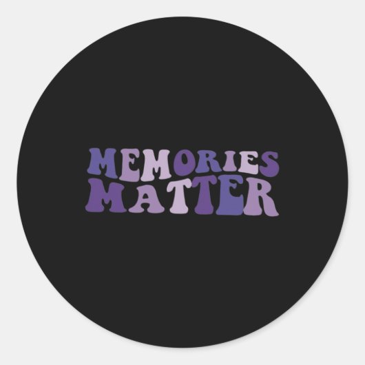 問題ハイマー脳認識度のサポート ラウンドシール (正面)