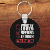 問題メンタルヘルス認識度 キーホルダー (正面)