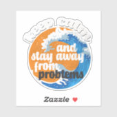 問題保から落ち着いて遠くにいること シール (シート)