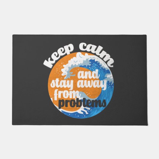 問題保から落ち着いて遠くにいること ドアマット (正面)