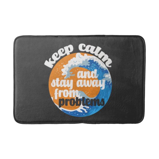 問題保から落ち着いて遠くにいること バスマット (正面)