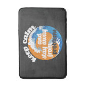 問題保から落ち着いて遠くにいること バスマット (正面縦)