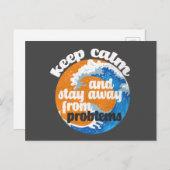 問題保から落ち着き遠くにと滞在はがき ポストカード (正面/裏面)