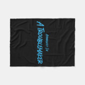 問題児 どうやら私が問題児らしい 面白いことになったな フリースブランケット (正面(横))