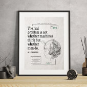 問題実在機械メンズ技術考えの引用文 ポスター