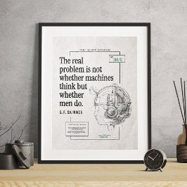 問題実在機械メンズ技術考えの引用文 ポスター