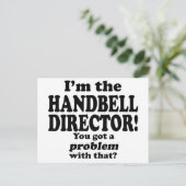問題得はハンドベル・ディレクター ポストカード (スタンド正面)