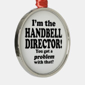 問題得はハンドベル・ディレクター メタルオーナメント (右)