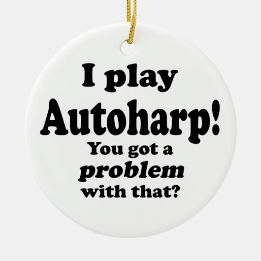 問題得は、オートハープ セラミックオーナメント (正面)