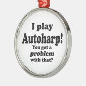 問題得は、オートハープ メタルオーナメント (左)