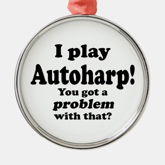 問題得は、オートハープ メタルオーナメント (正面)
