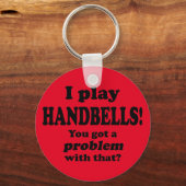 問題得は、ハンドベル キーホルダー (正面)