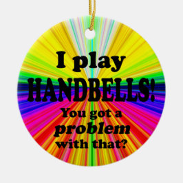 問題得は、ハンドベル セラミックオーナメント