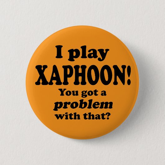 問題得は、Xaphoon 缶バッジ (正面)