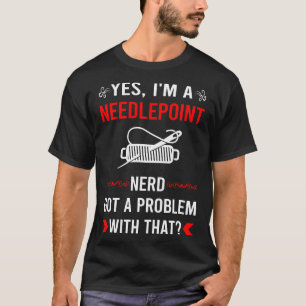 問題得Needlepoint Canvasの作業 Tシャツ