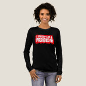問題提起と自己を主張 サッシーで反抗的 トライブレンドTシャツ (正面全体)