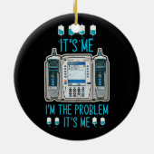 問題注入ポンプEr Icu Med Surg Rnナース セラミックオーナメント (裏面)