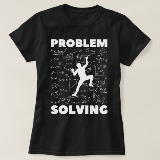 問題解決クライマギフトロック登山Boulde Tシャツ (デザイン正面)