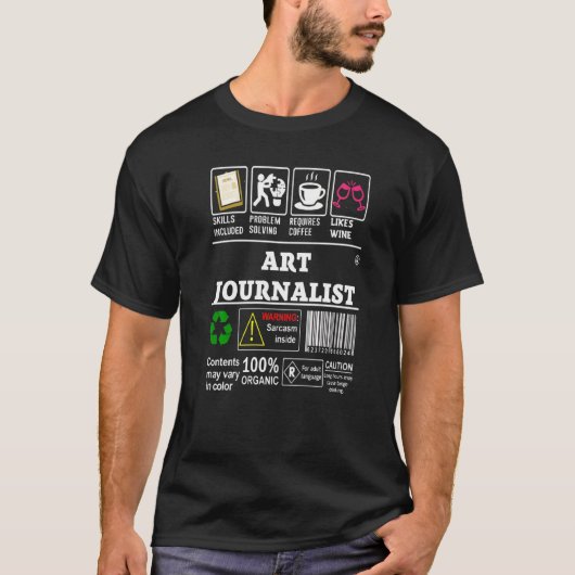問題解決ラボを含むアートジャーナリストのスキル Tシャツ (正面)