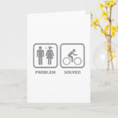 問題解決済みサイクリング カード (黄色い花)