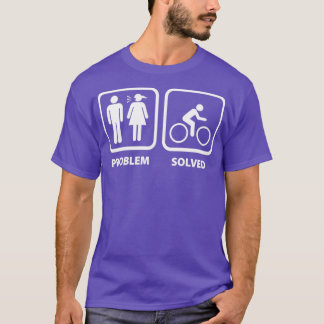 問題解決済みサイクリング Tシャツ