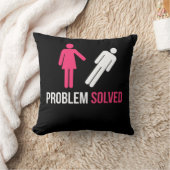 問題解決離婚おもしろい分裂ギフト クッション (ブランケット)