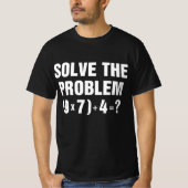 問題解決67 ミーム 数学教師 Gen Alpha Tシャツ (正面)
