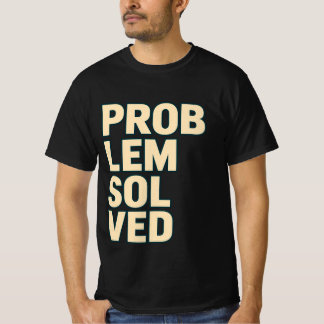 問題解決 太字タイポグラフィTシャツ Tシャツ