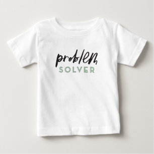 問題解答者の幼児かベビーのワイシャツ ベビーTシャツ