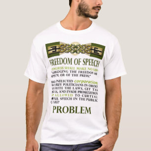 問題言論の自由 Tシャツ