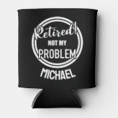 問題退職したないパーソナライズされた 缶クーラー (正面)