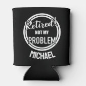 問題退職したないパーソナライズされた 缶クーラー (裏面)