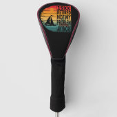 問題退職したはもうない ゴルフヘッドカバー (正面)