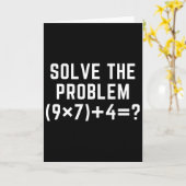 問題67 ミーム 6 7 数学教師Eを解く カード (黄色い花)