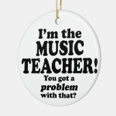 問題 – 音楽先生 セラミックオーナメント (左)