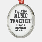 問題 – 音楽先生 メタルオーナメント (左)