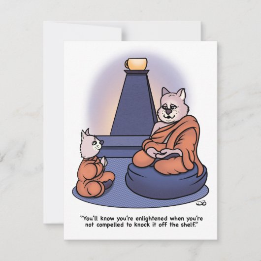 啓発されたフラットカード (正面)