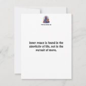 啓発されたフラットカード (裏面)