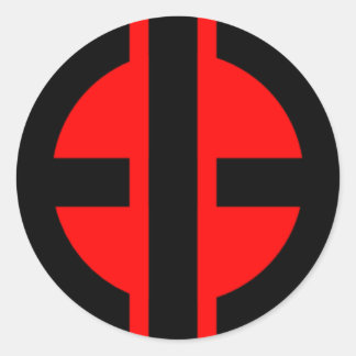 啓発された擬似のロゴのステッカー ラウンドシール