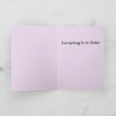 啓発された犬の挨拶状、DenisGastonArt カード (内部)