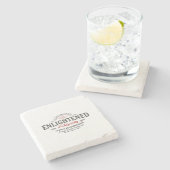 啓発された繁栄の石のコースター ストーンコースター (横)