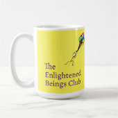 啓発された衆生クラブ肯定マグカップ(15oz) コーヒーマグカップ (左)