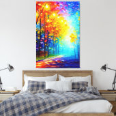 啓発された道 キャンバスプリント (インサイチュ (寝室))